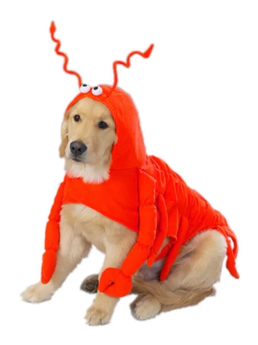 Red Lobster Dog Costume - Pet Dress-Up Hooded Outfit